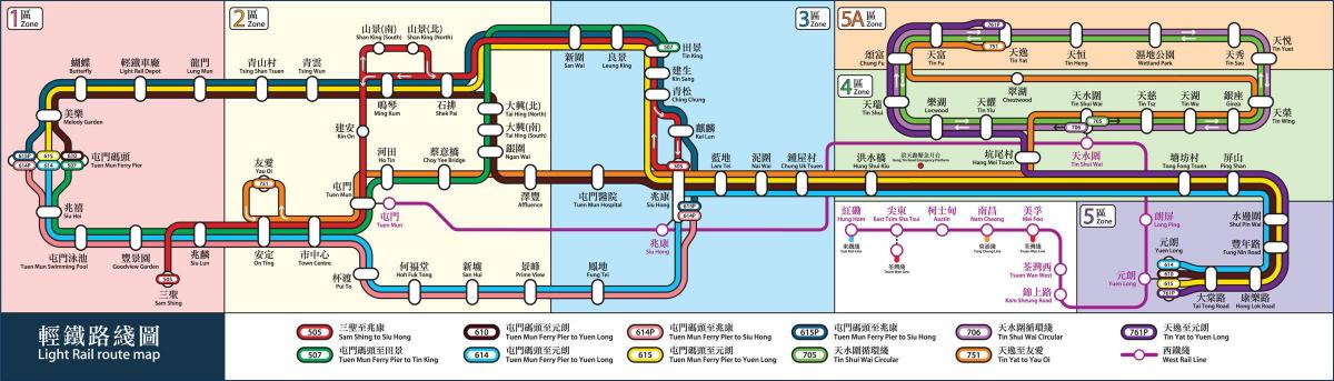 HK järnvägen karta