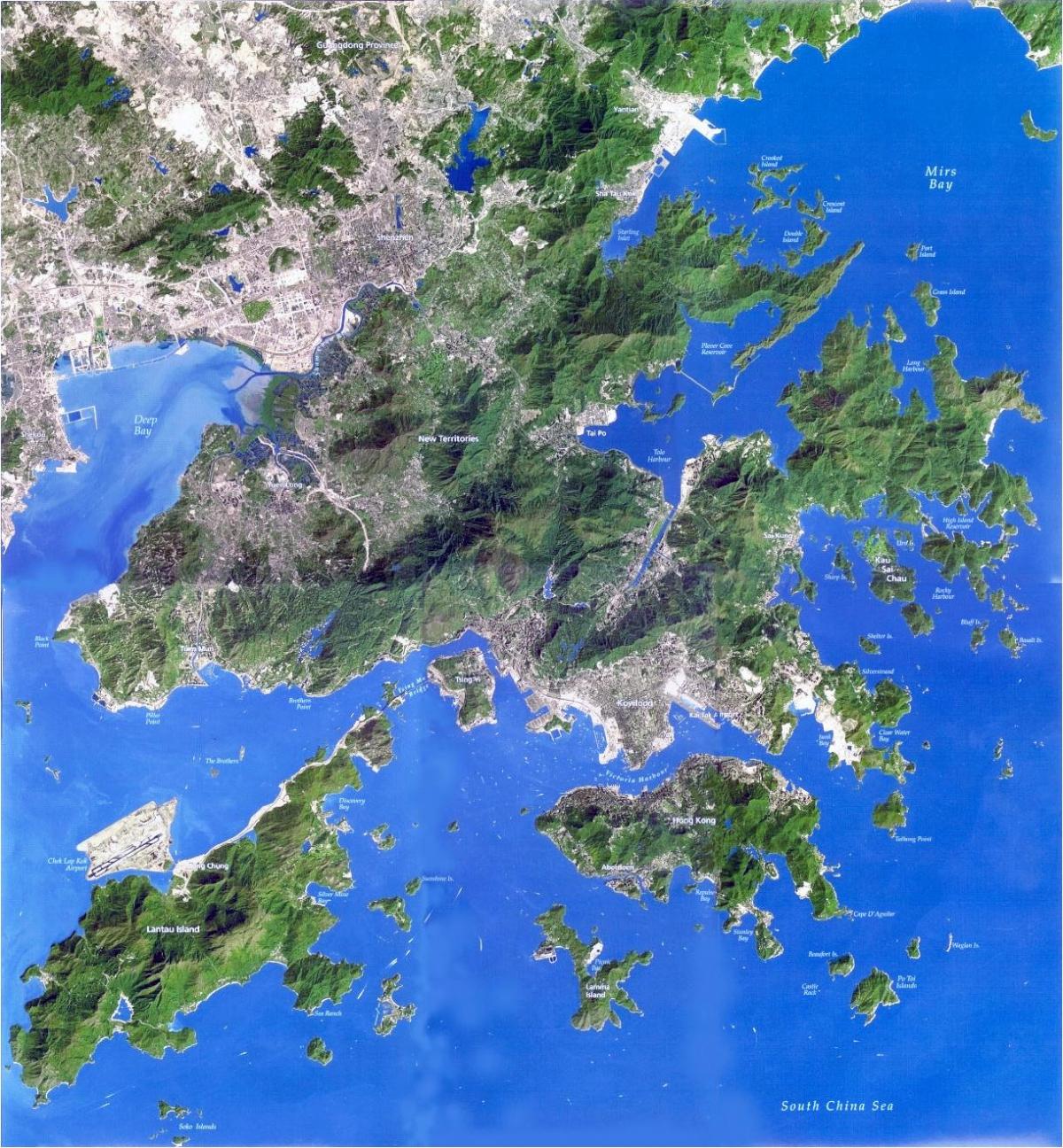 satellit-karta Hong Kong