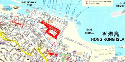 Hamnen i Hong Kong karta