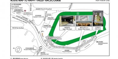 Karta över Happy Valley Hong Kong