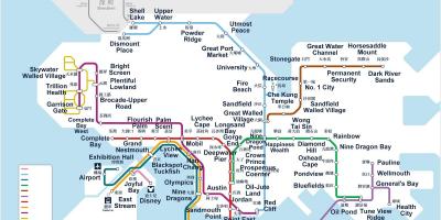 Hongkongs tunnelbana karta