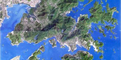 Satellit-karta Hong Kong